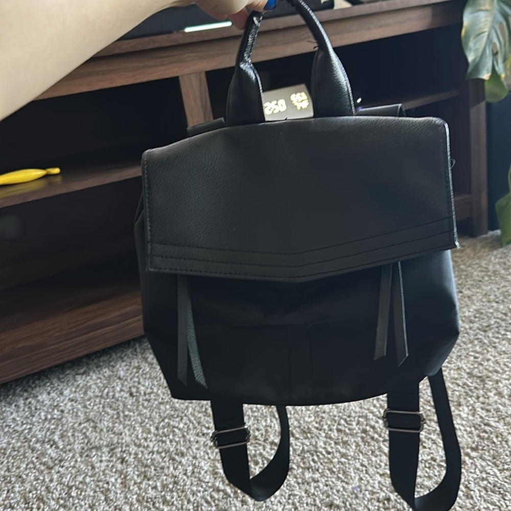 Black Mini Backpack - Picture 2 of 4